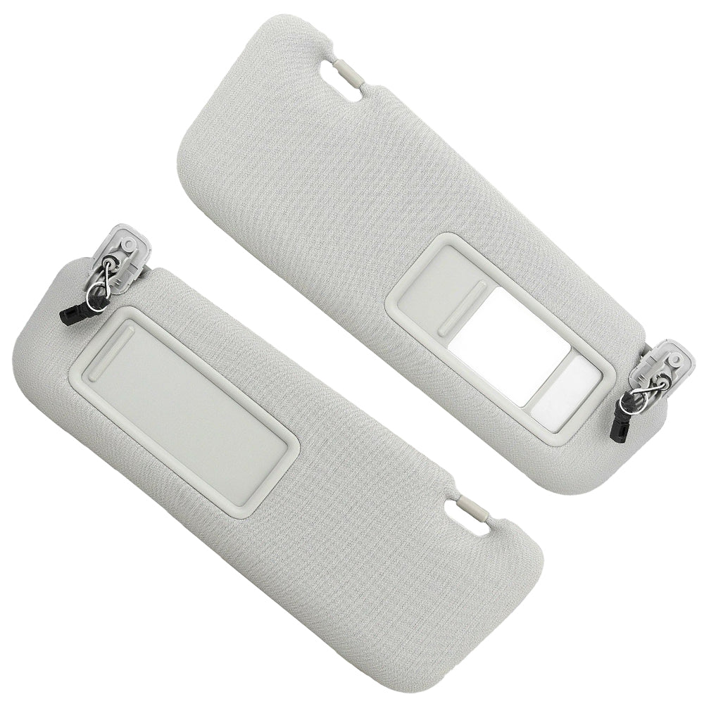 1 Pair Front Right & Left Sun Visors Gray Suitable For Mazda CX-9 2010-2015-2