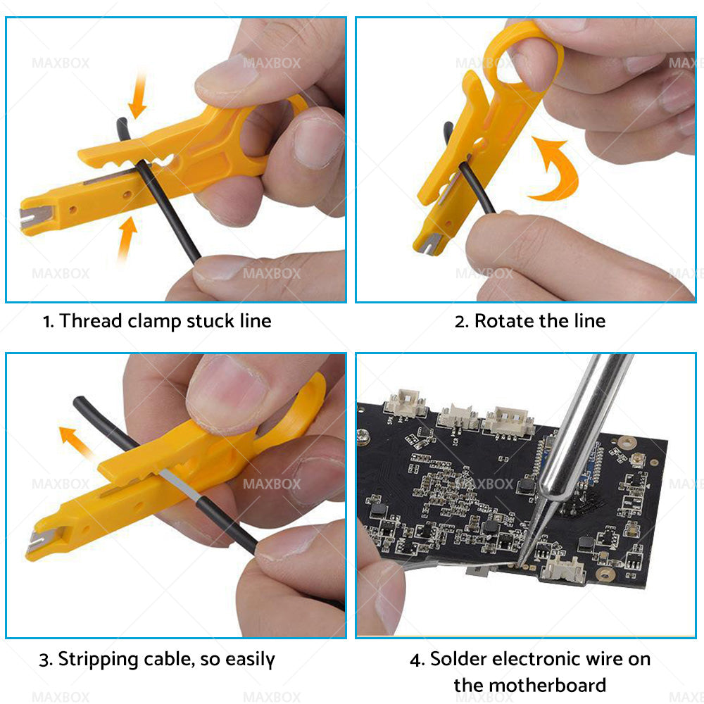 15IN1 Soldering Iron Kit 60W Electronics Welding Tool Adjustable Temperature AU-2