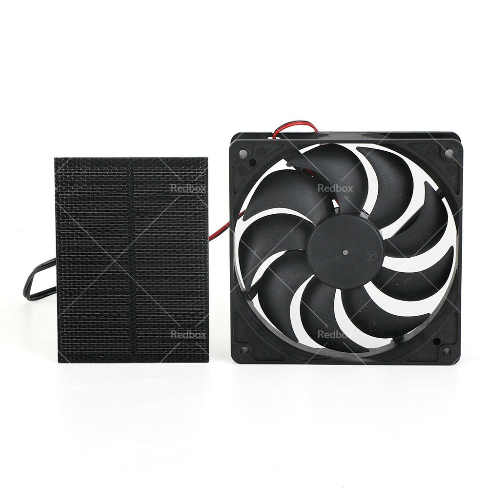 3W Solar Panel Powered Fan Mini Ventilator For Greenhouse Pet or Dog Chicken House-2