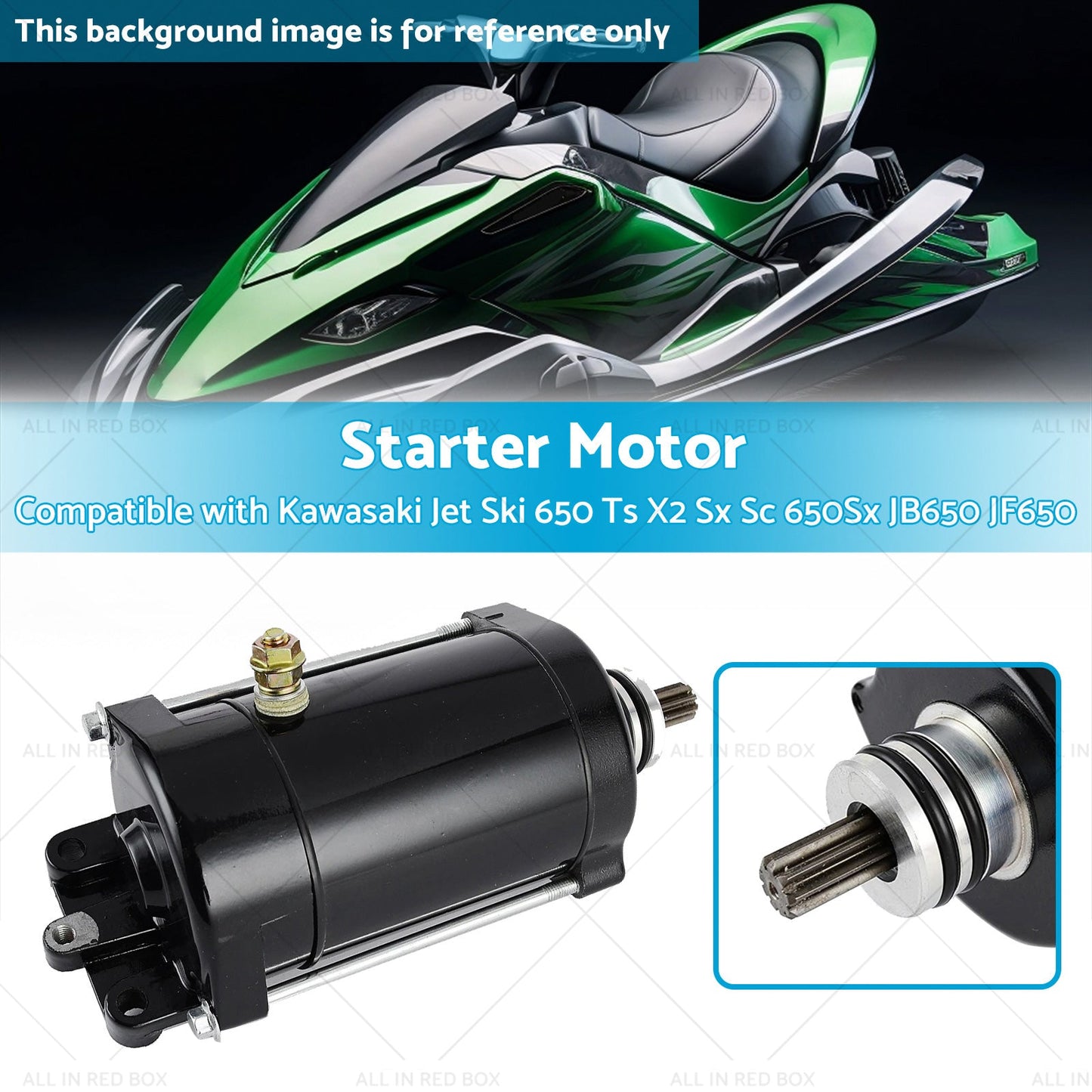 Starter Motor Suitable for Kawasaki Jet Ski 650 Ts X2 Sx Sc 650Sx JB650 JF650-2