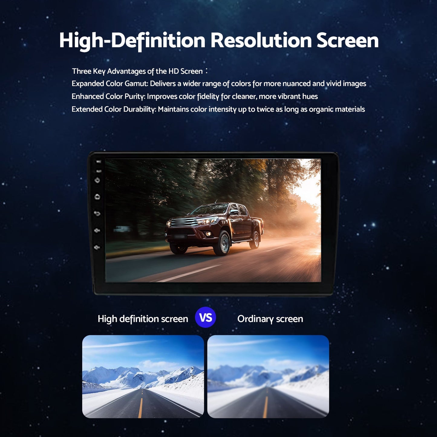 CarPlay Radio Head Unit Suitable For Toyota Hilux 15-22 Android 14 Apple 4+64G-4