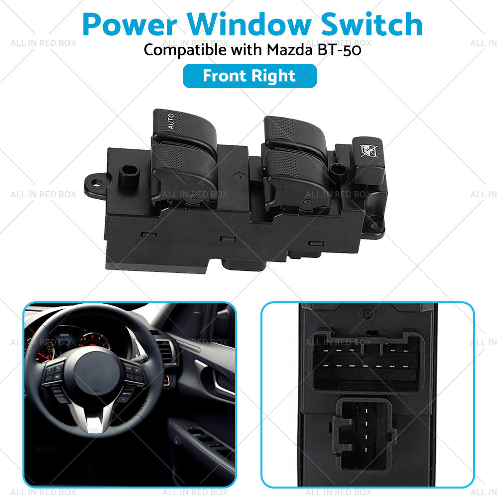 Power Window Master Switch Suitable for Mazda BT-50 4 Door 2012-2016 UB9D66350-4