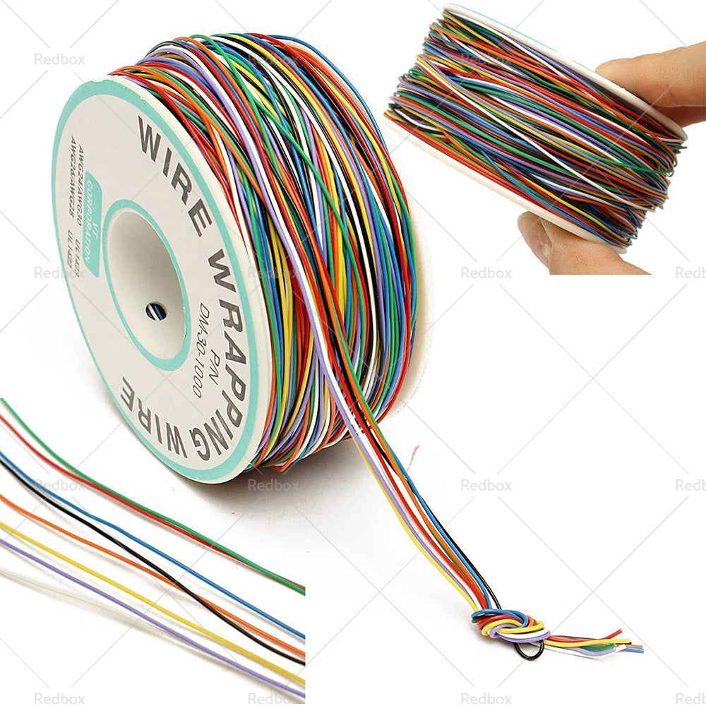 Wrapping Wire Tin Plated Copper Wire P or N DM-30-1000 30 AWG 250M Length 8 Colors-4