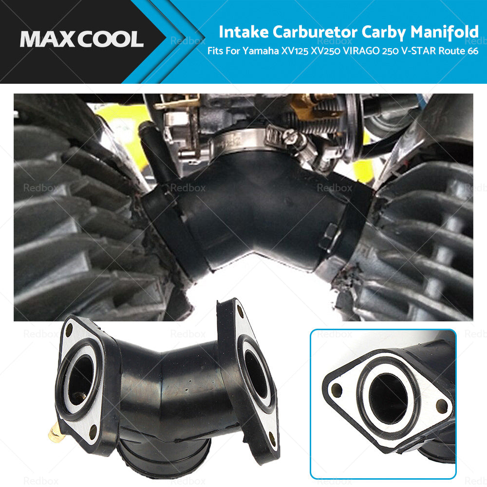 Intake Carburetor Carby Manifold Fits For Yamaha XV125 XV250 VIRAGO 250 V-STAR-0