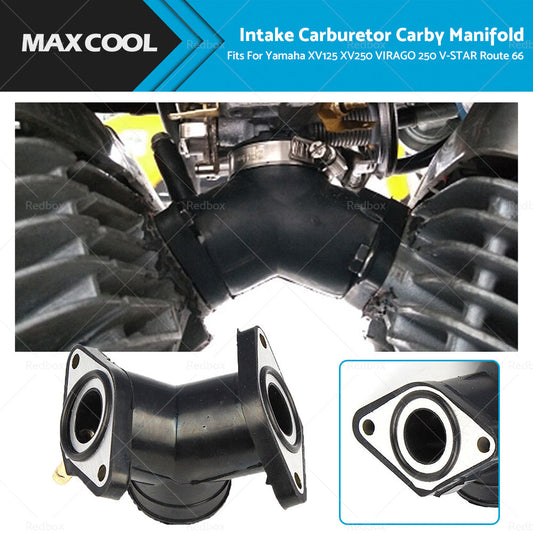 Intake Carburetor Carby Manifold Fits For Yamaha XV125 XV250 VIRAGO 250 V-STAR-0