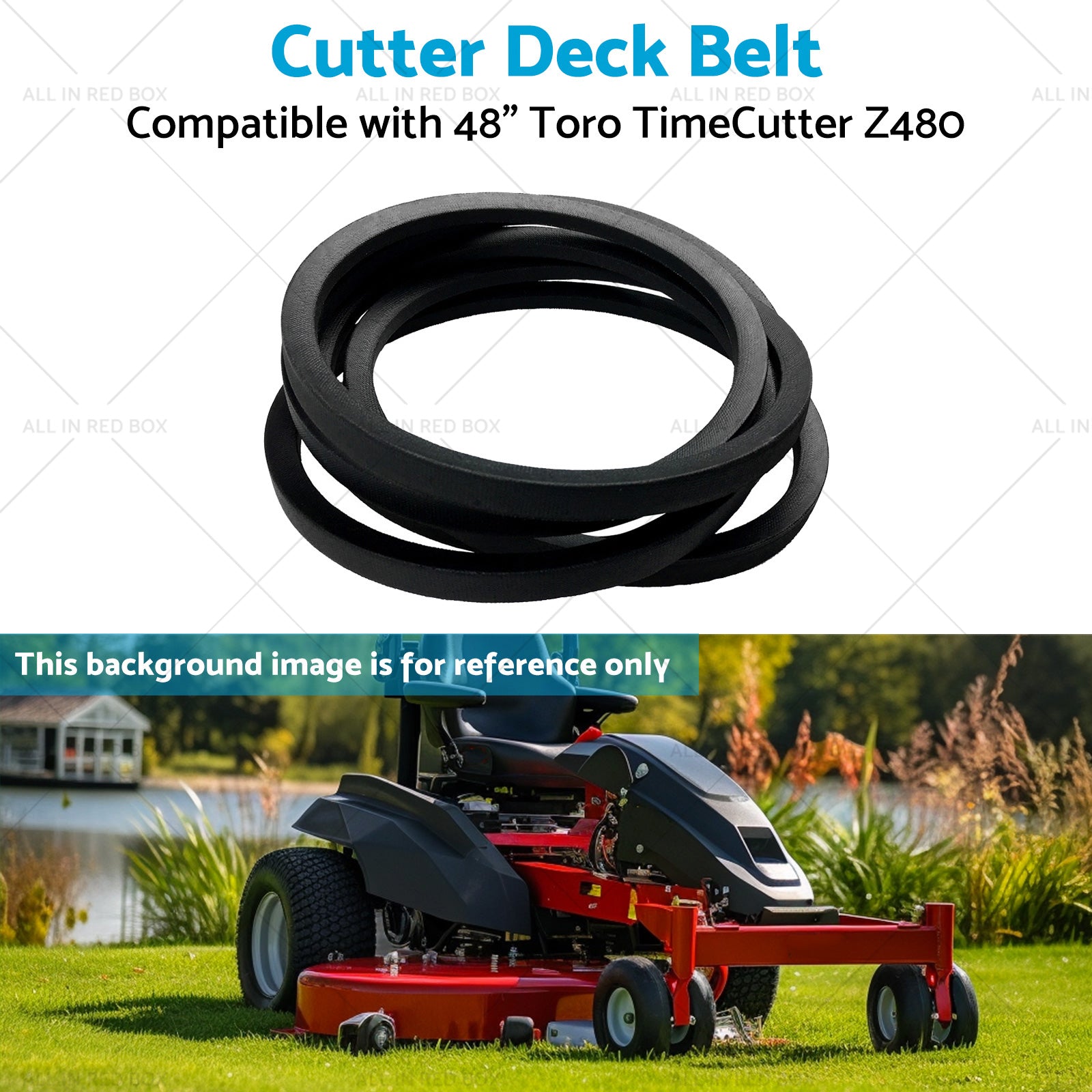 Cutter Deck Belt Suitable for 108-7192 48inch Toro TimeCutter Z480 Ride on Mowers-3