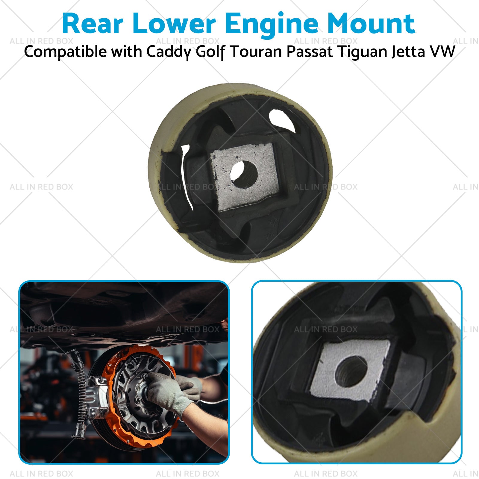 Rear Lower Engine Mount Suitable For Caddy Golf Touran Passat Tiguan Jetta VW-4