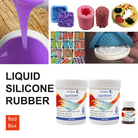 SH25 Liquid Silicone Rubber Mould Making Kit 100:3 Mix - 1Kg 5Kg 10Kg Purple-0