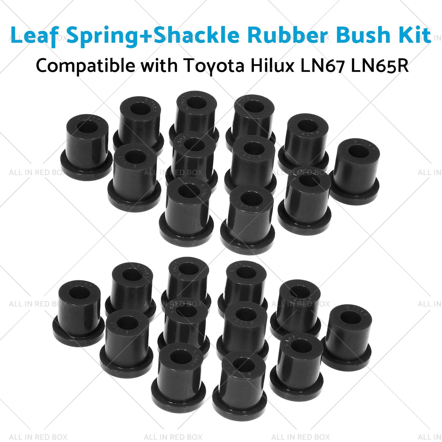Leaf SpringShackle Rubber Bush Kit Suitable for 79-88 Toyota Hilux LN67 LN65R-1