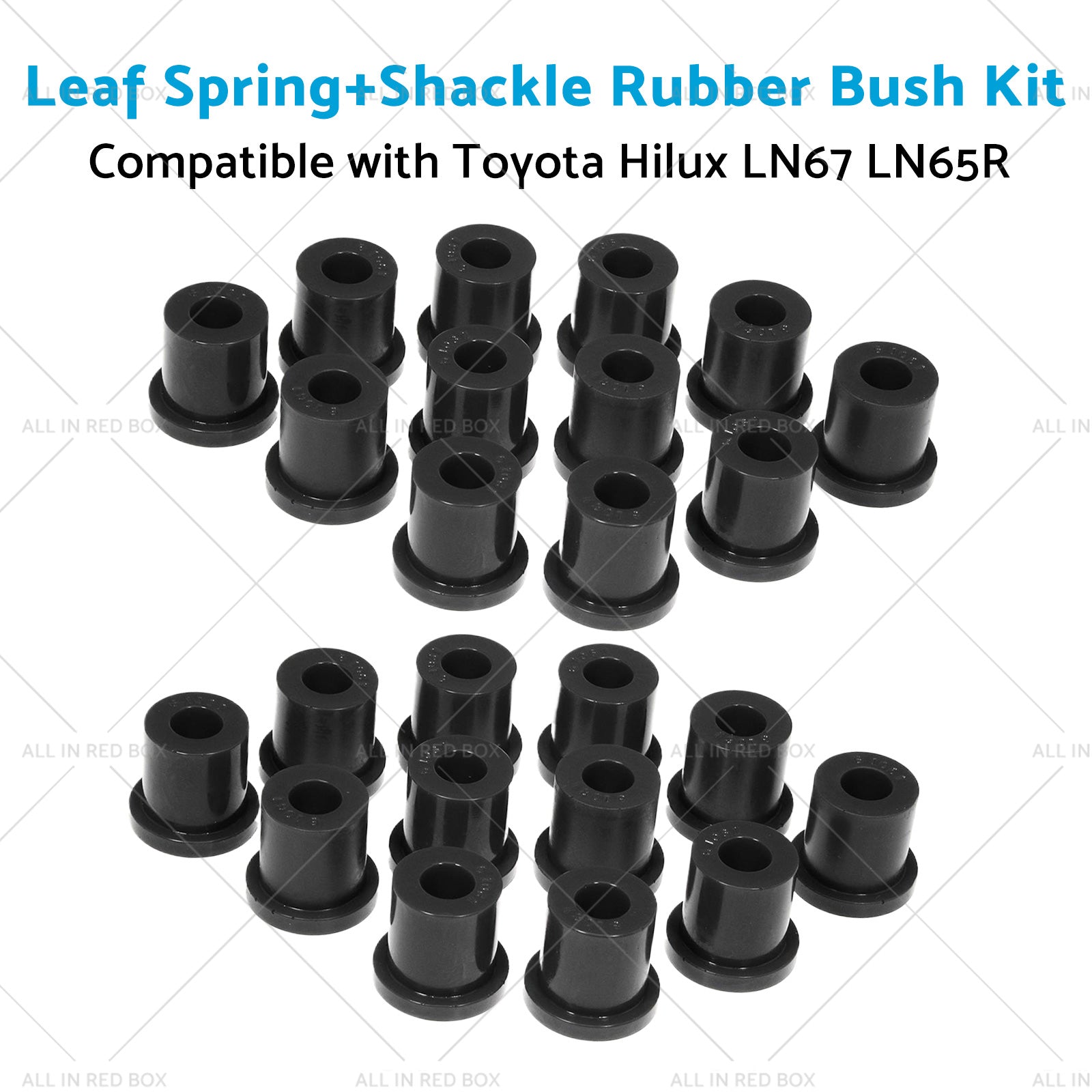 Leaf SpringShackle Rubber Bush Kit Suitable for 79-88 Toyota Hilux LN67 LN65R-1