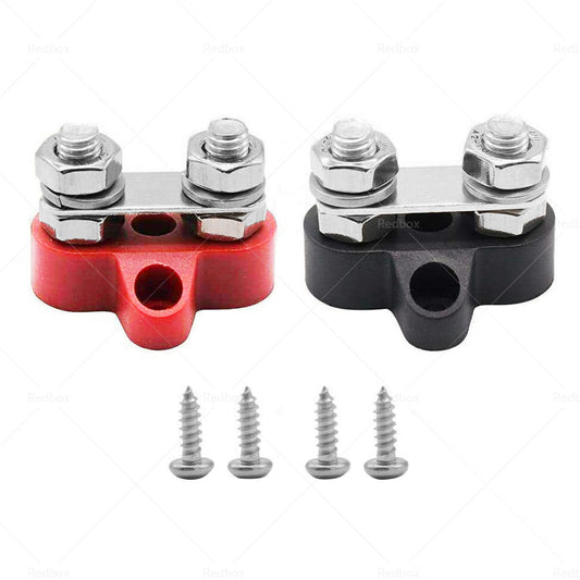 Bus Bar Terminal Blocks Heavy Duty M8+M8 Positive Power Distribution Studs-1