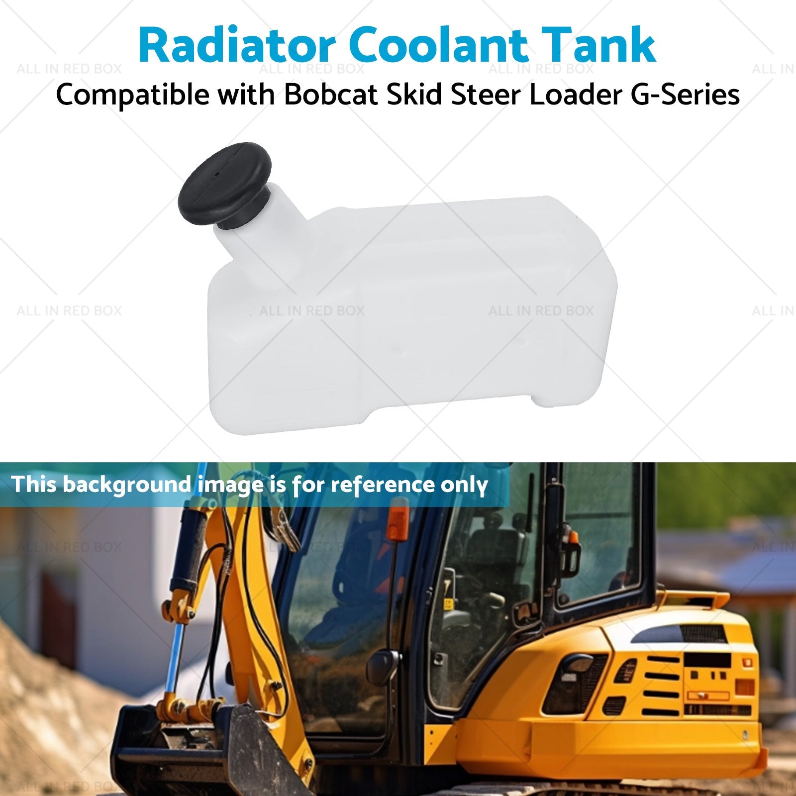 Radiator Water Coolant Reservoir Tank Suitablefor Bobcat 653 742 743 751 6576660-3