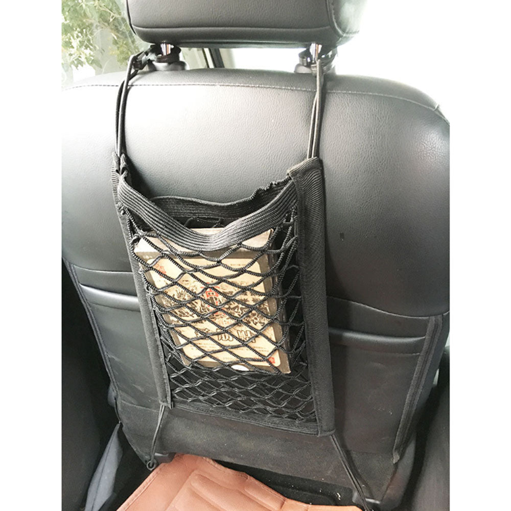 3PCS Car Truck Seat Mesh Tidy Storage Net Bag Organizer Holder Multi-Pocket-1
