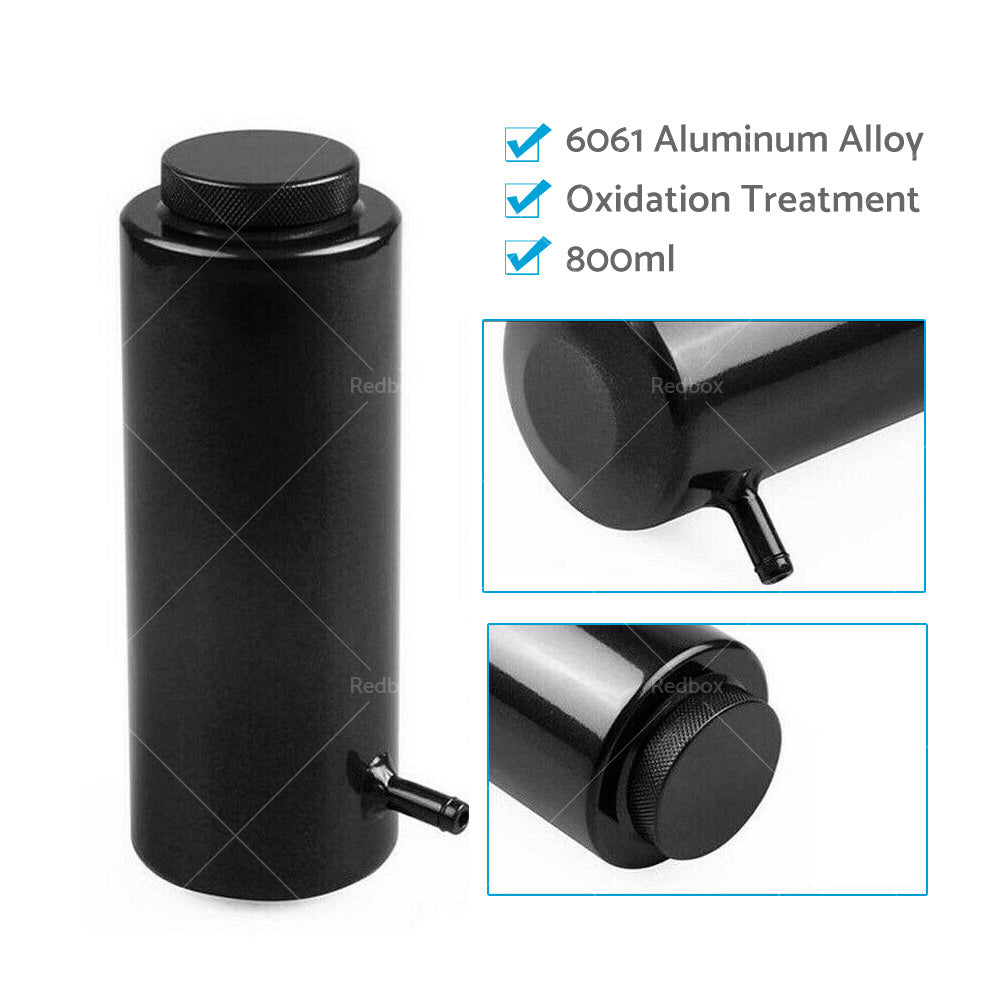800ml Black Overflow Catch Tank Radiator Coolant Expansion Tank Bottle Header-3