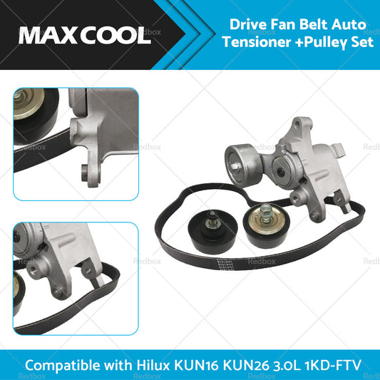Drive Fan Belt Auto Tensioner Pulley Suitable for Hilux KUN16 KUN26 3. 0L 1KD-FTV-1
