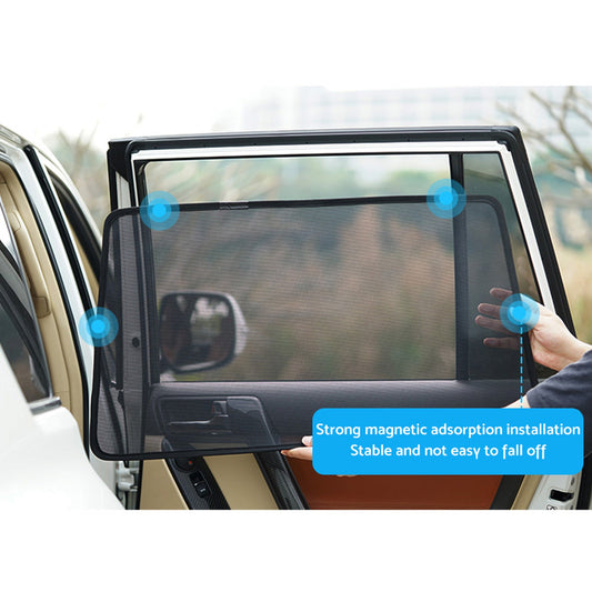 Front Rear Window Sun Shade Magnetic Mesh Suitable For GWM UTE Cannon 2021-2024-1