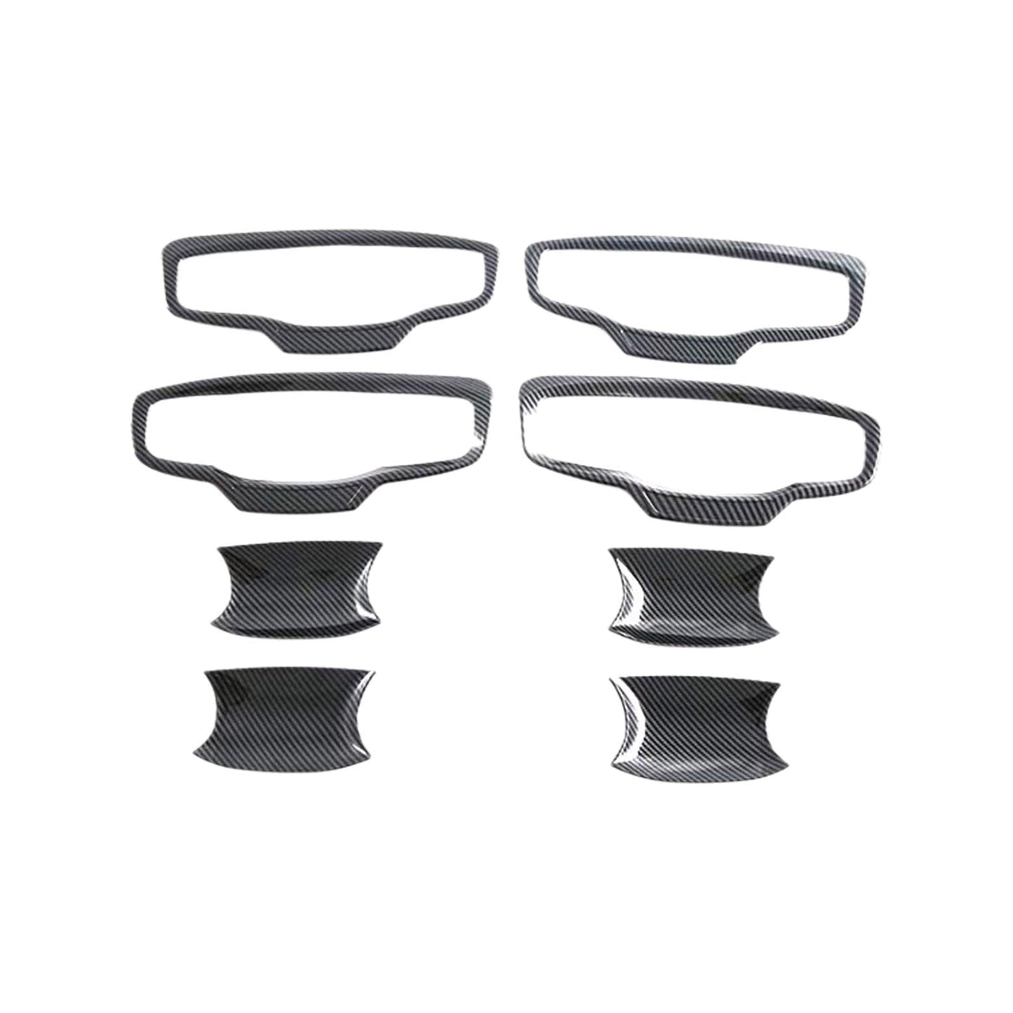 Carbon ABS Door Handle Bowl Cover Trim Suitable For Mitsubishi MV Triton 2023-25-3