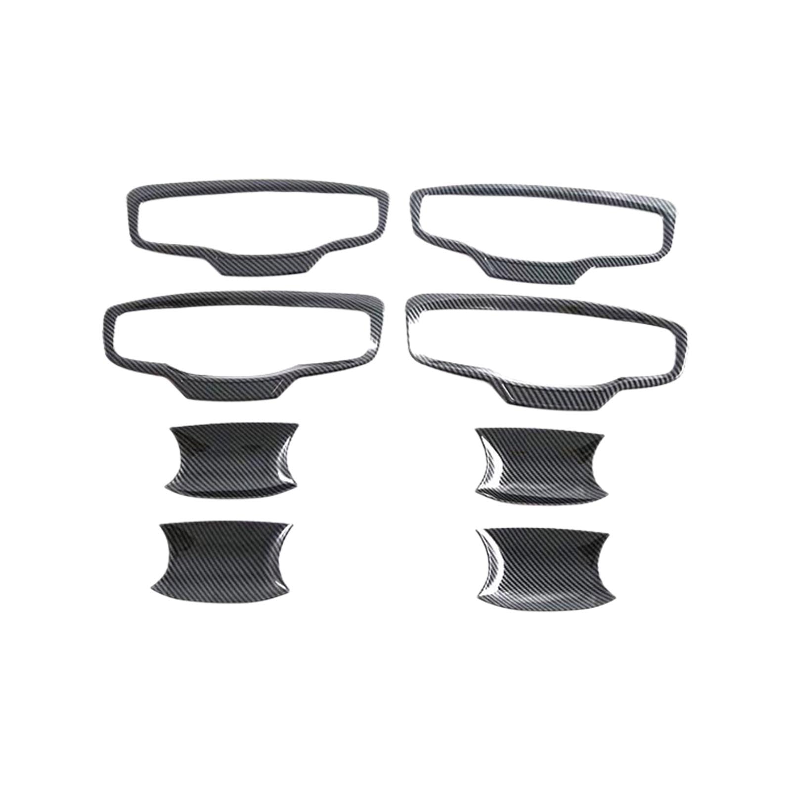 Carbon ABS Door Handle Bowl Cover Trim Suitable For Mitsubishi MV Triton 2023-25-3