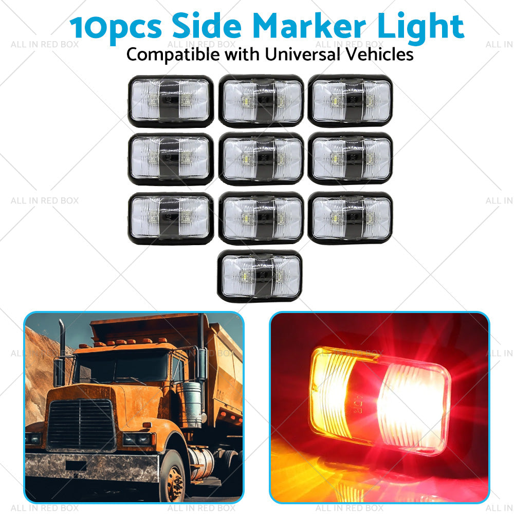 10X Red Amber Clearance Lights LED Trailer Suitable for Truck Car Warning Light-3