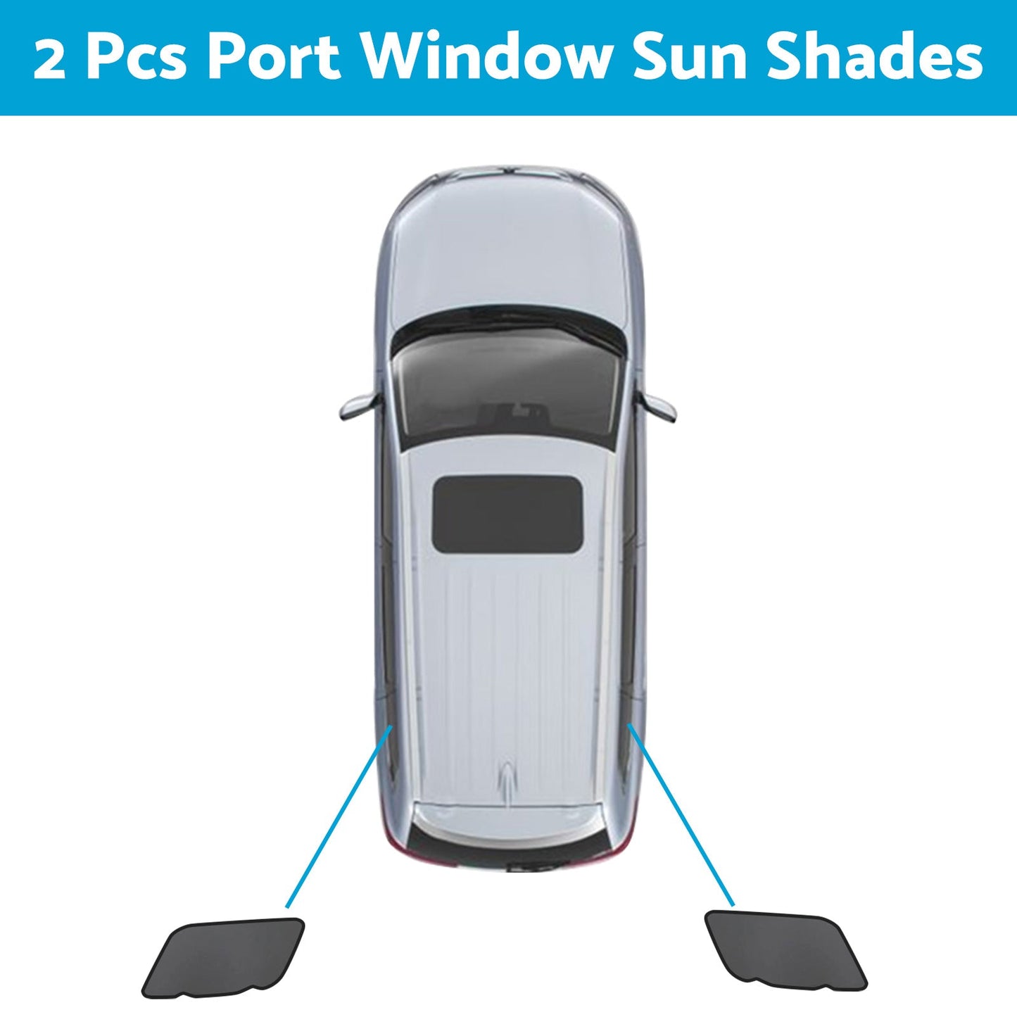 Front & Rear Port Window Magnetic Sun Shade Suitable For Kia Carnival KA4 2020-2023-5