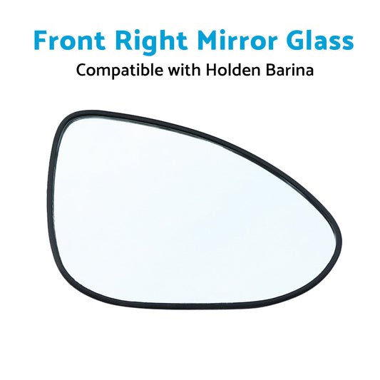 Suitable for Holden Barina 2011-ON Right Mirror Glass With Back Plate NO HEATED-0