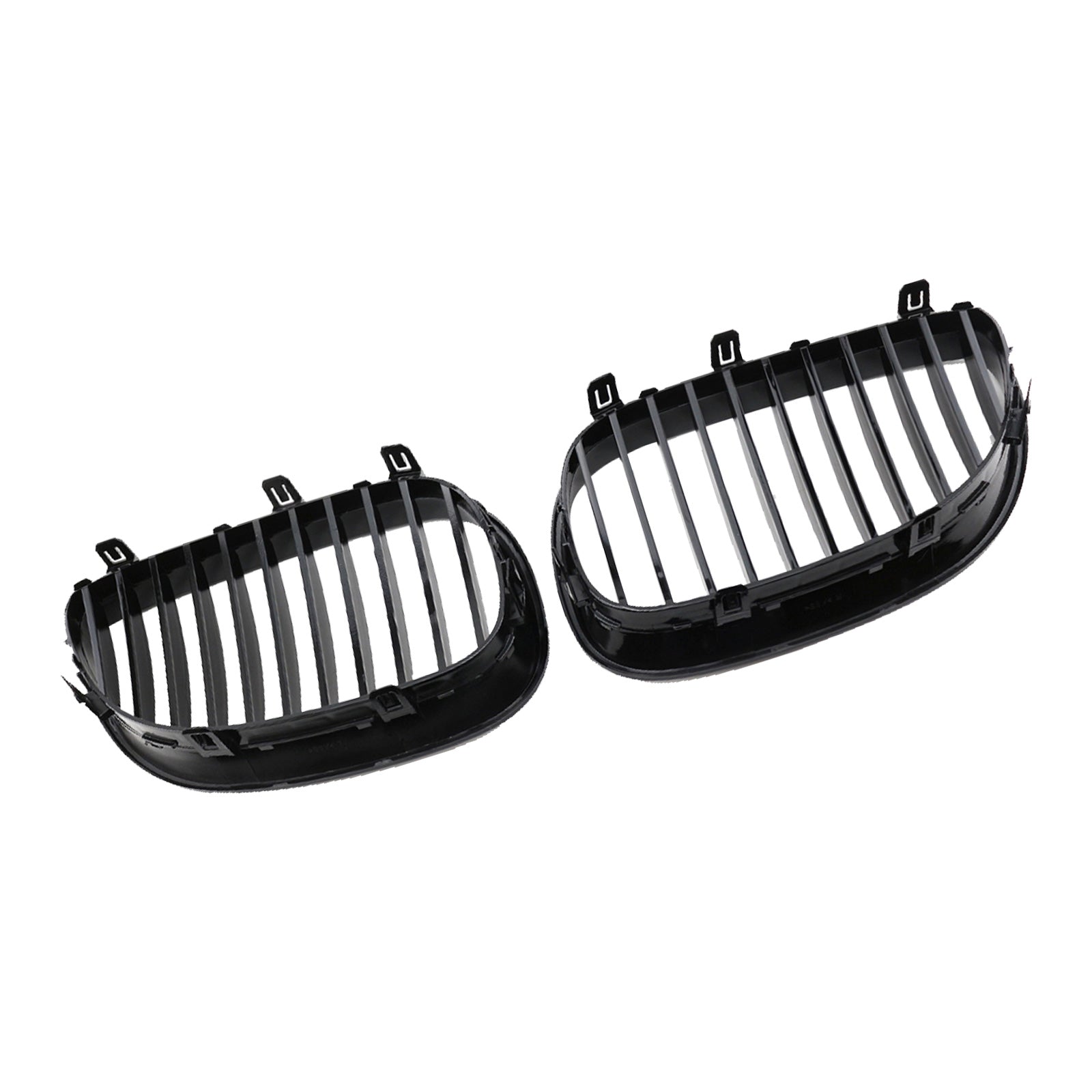 Gloss Black Front Grille Grill Suitable For BMW E60 E61 5 Series 2003-2010-4