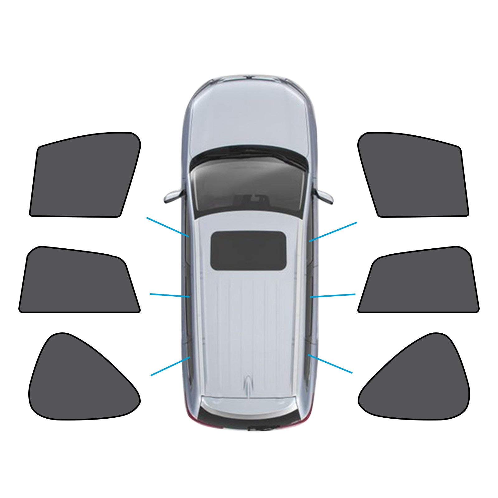 2x Car Window Shades Suitable for Mazda CX5 1st Gen KE 12-17 UVA Protection-3