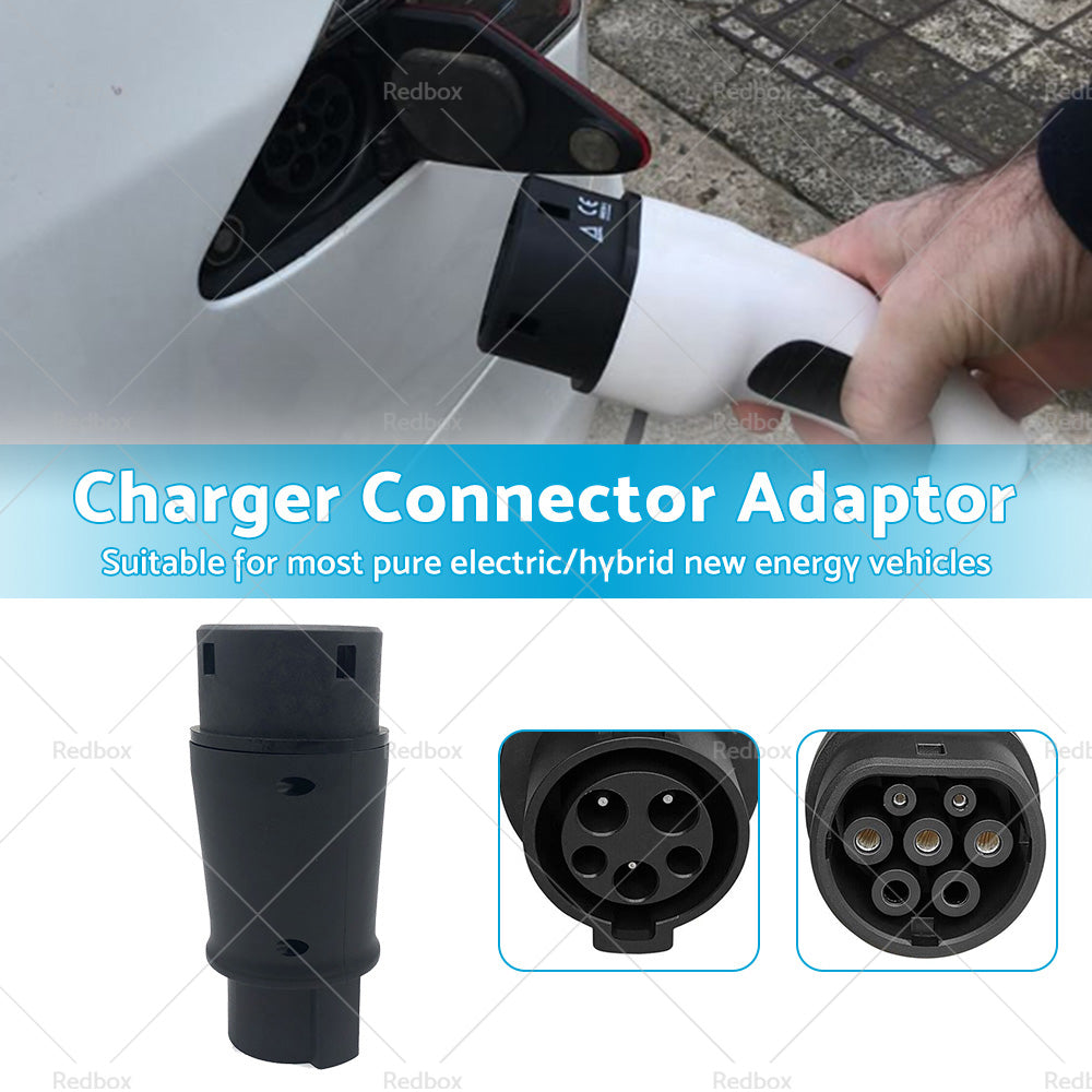 EVSE EV Adaptor 32A J1772 Type 1 to Type 2 Plug EV Adapter, Electric Cars V A3Y2-2