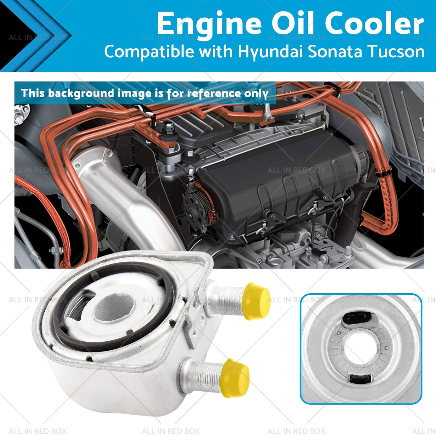 Engine Oil Cooler Suitable for Hyundai Sonata Tucson 2011-2014 26410-2G000-0