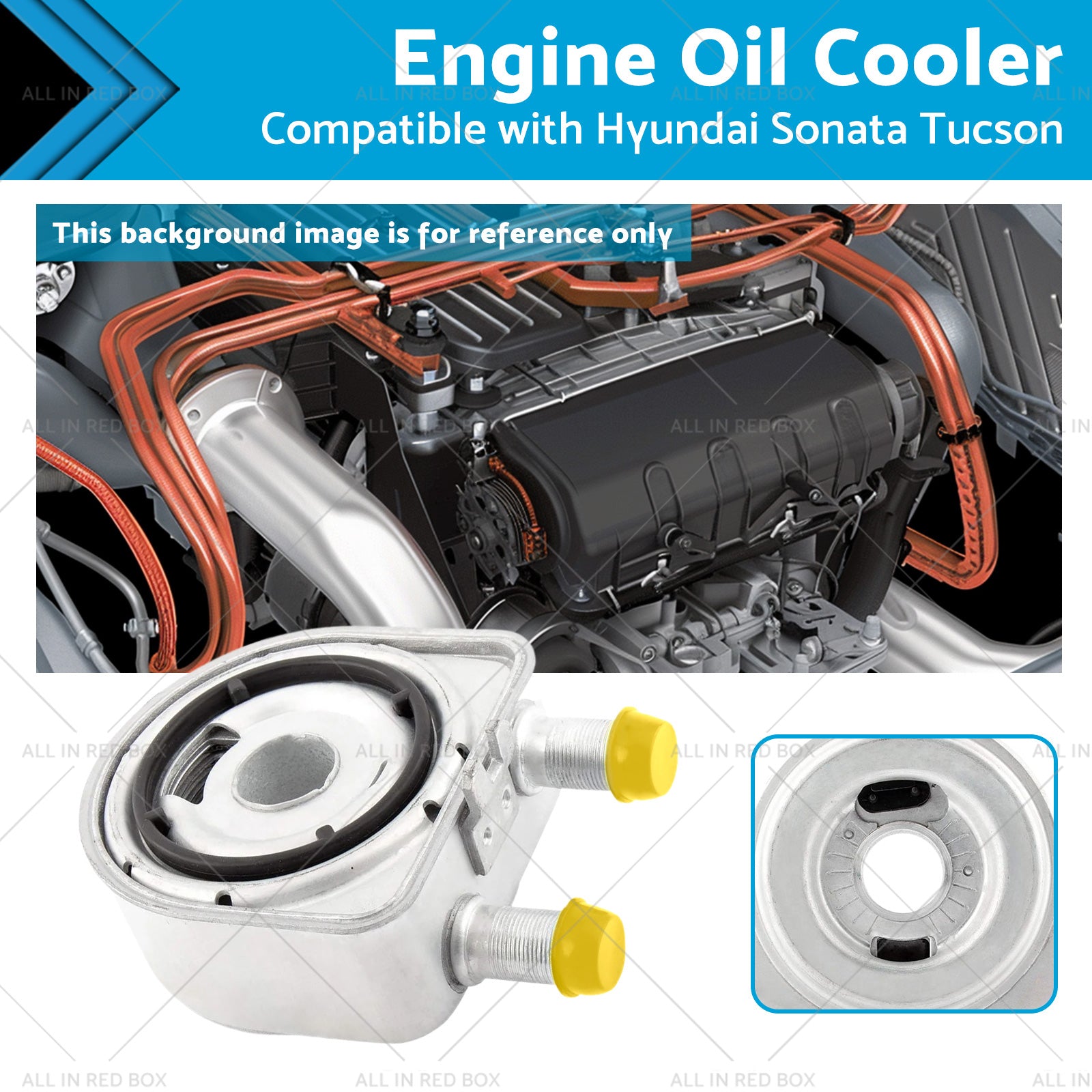 Engine Oil Cooler Suitable for Hyundai Sonata Tucson 2011-2014 26410-2G000-0