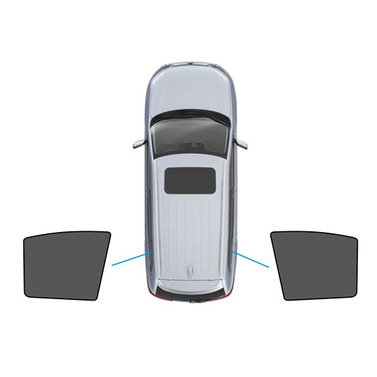 2x Triangular Window Magnetic Mesh Sunshades Suitable for Kia Carnival YP Series-0
