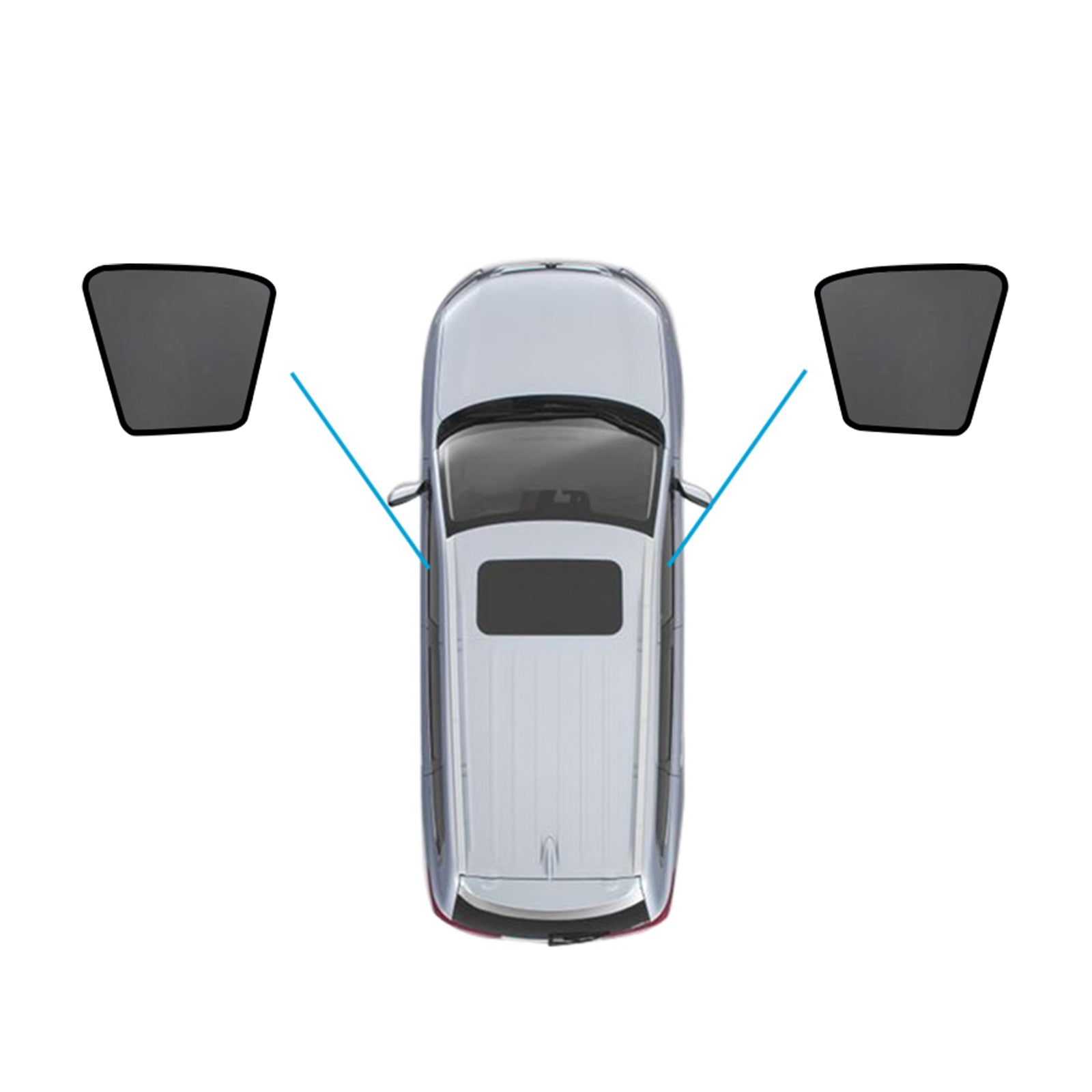 Magnetic Mesh Sun Blind Shades Suitable for Suitable for Toyota Hilux SR5 15-25-0