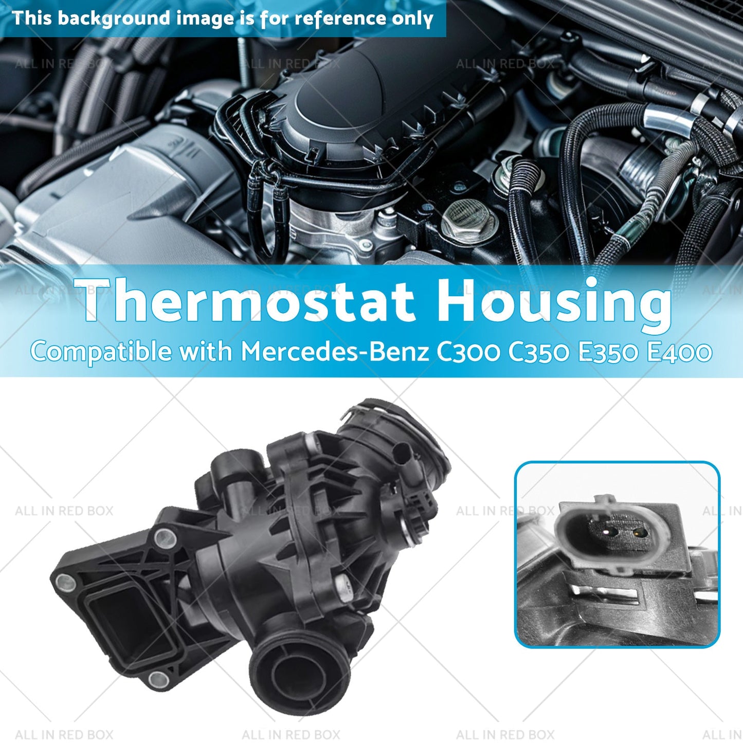 Thermostat Housing Suitable for Mercedes-Benz C300 C350 E350 E400 2762000515-2