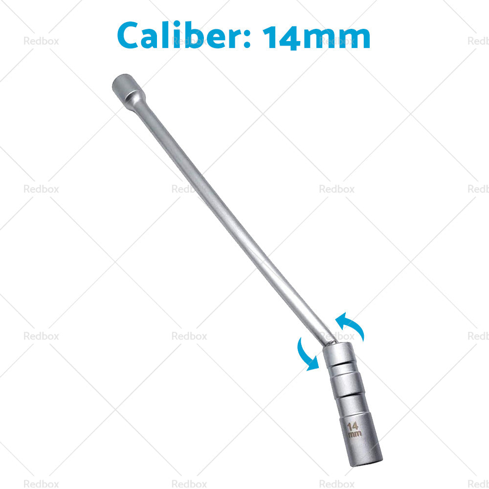 14/16 MM Thin Wall Magnetic Swivel Spark Plug Socket 12Point Removal Tools-8