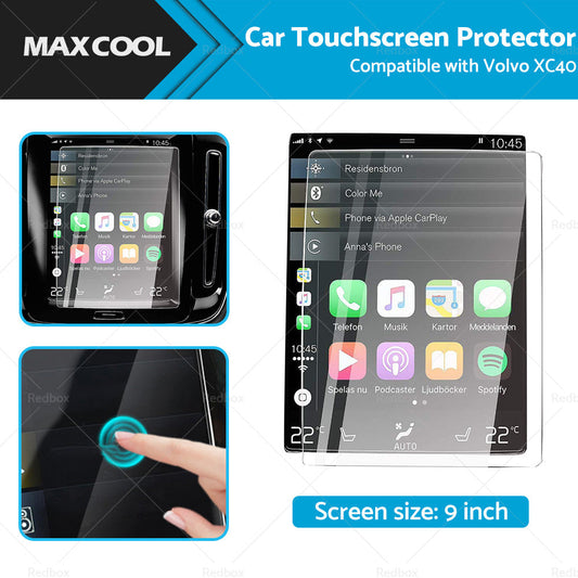 Touchscreen Protector Car Tempered Glass Film 9inch Suitable For Volvo XC40 18-22-0