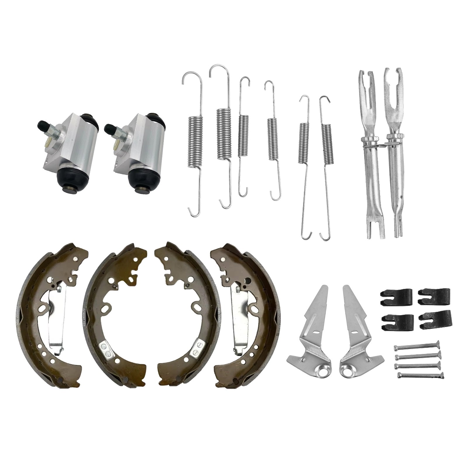 Rear Brake Shoes & Wheel Cylinders Adjuster Kit Suitable For Hilux GUN126R 4WD-4