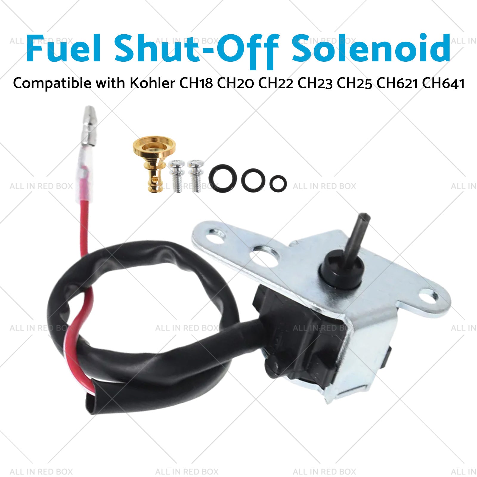 Fuel Shut-Off Solenoid Suitable for Kohler CH621 CH641 CH18 CH20 CH22 CH23 CH25-4