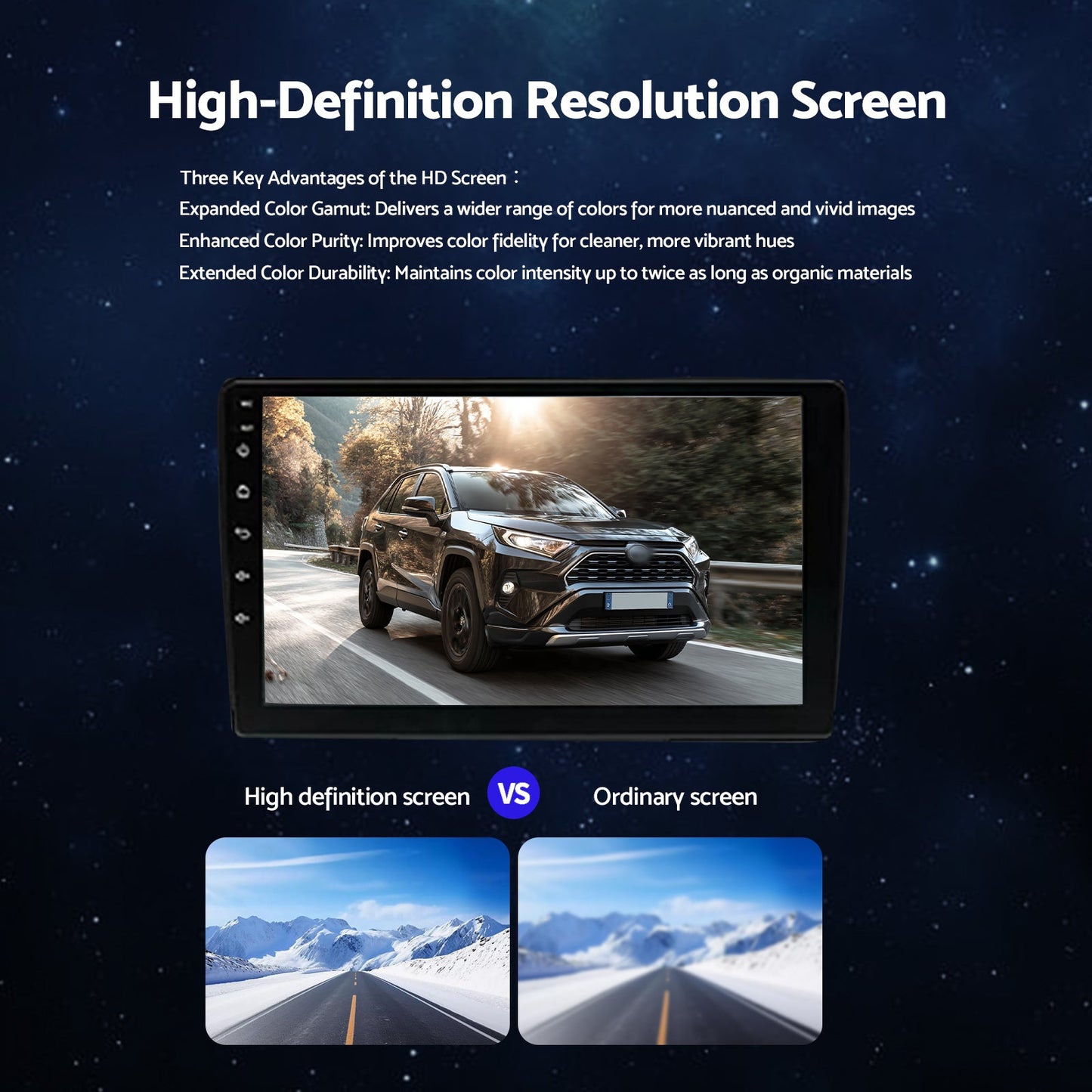 CarPlay Stereo Head Unit Suitable For Toyota RAV4 13-18 Android 13.0 GPS 4+64GB-2