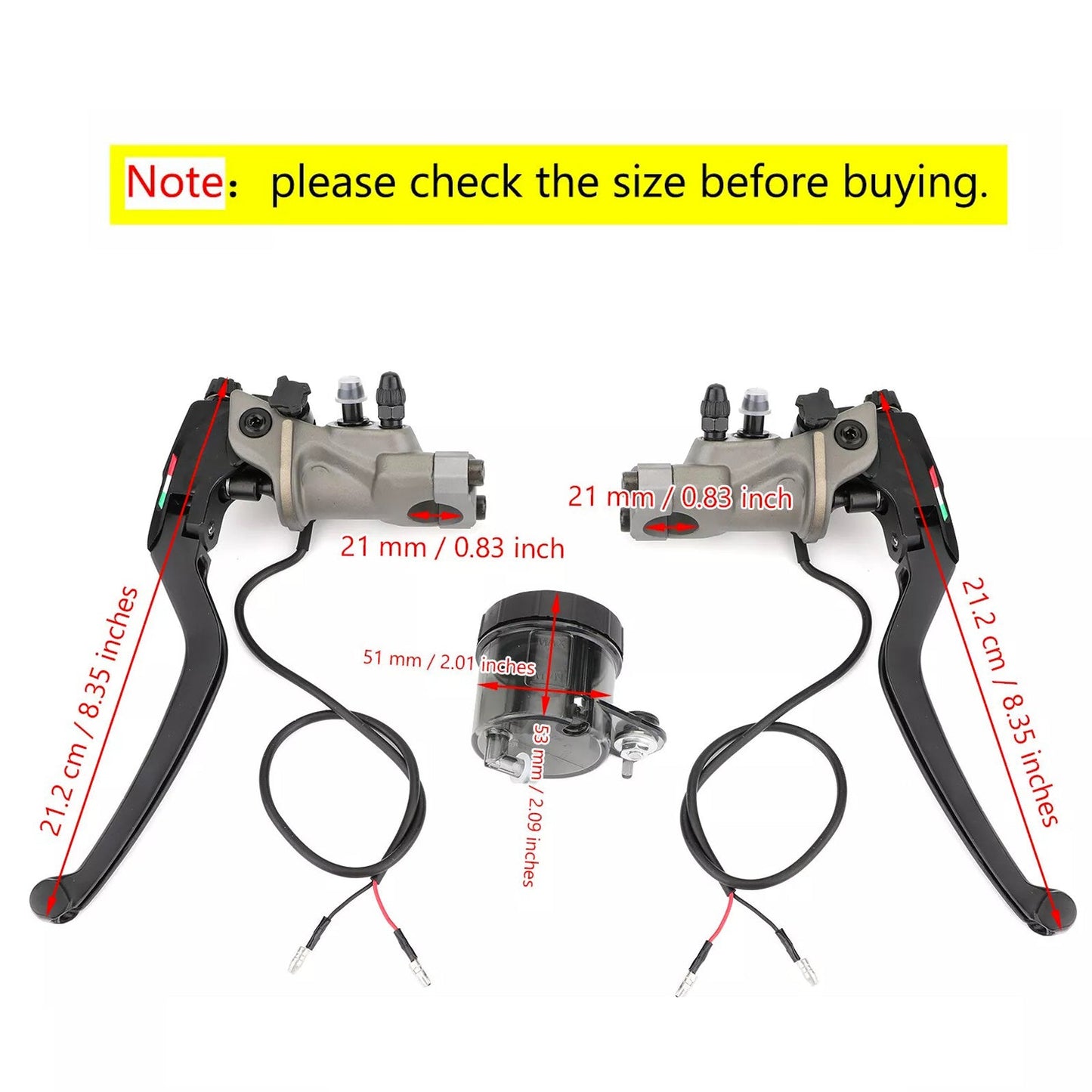 2x Brake Master Cylinder Suitable For Suzuki GSXR1000 SV1000 GSXR1300 GSX1400-1