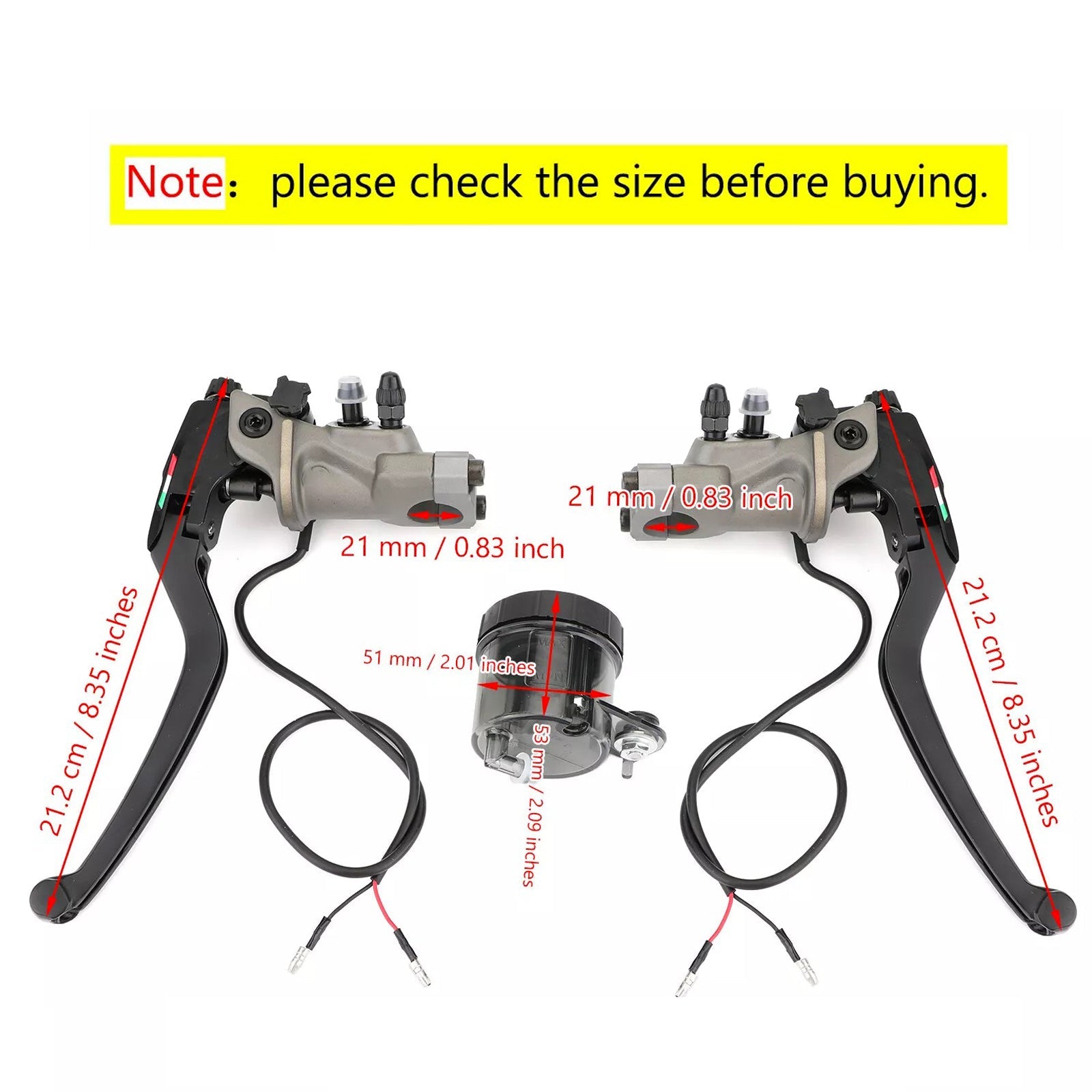 2x Brake Master Cylinder Suitable For Suzuki GSXR1000 SV1000 GSXR1300 GSX1400-1