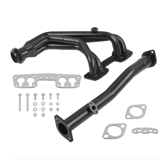 Black Exhaust Header Suitable For Toyota Pickup 4Runner 2.4L 22RE 4WD 1990–1995-0