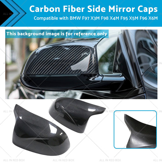 Carbon Fiber Side Mirror Caps Suitable for BMW X5M F96 X6M F97 X3M F98 X4M F95-0