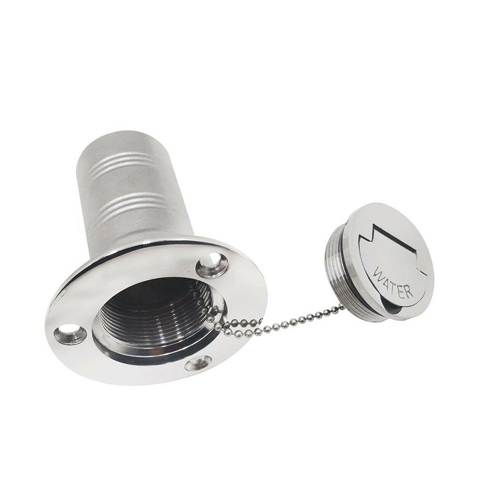 Keyless Water Deck Fill/Filler 1.5" Polished 316 Stainless Steel Suitable For Marine Boat-3