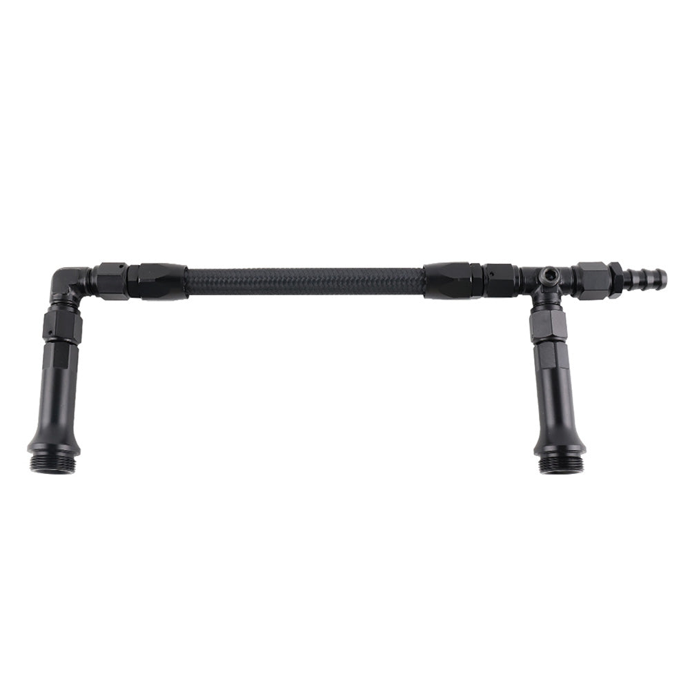 Braided AN6 Dual Feed Carburetor Fuel Line Double Pump Suitable For 4150 Holley Carburetor-2