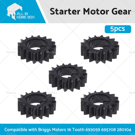 5x Starter Motor Gear Suitable For Briggs Motors 16 Tooth 693059 695708 280104-0