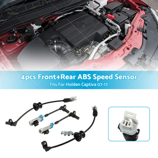 4pcs ABS Speed Sensor Front Rear Fits For Holden Captiva 07-17 96626080 96626078-1