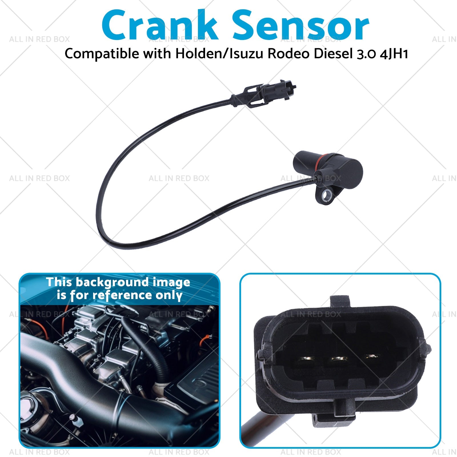 8973244022 Crank Sensor Suitable for Holden or Isuzu Rodeo Diesel 3. 0 4JH1 03-07-3