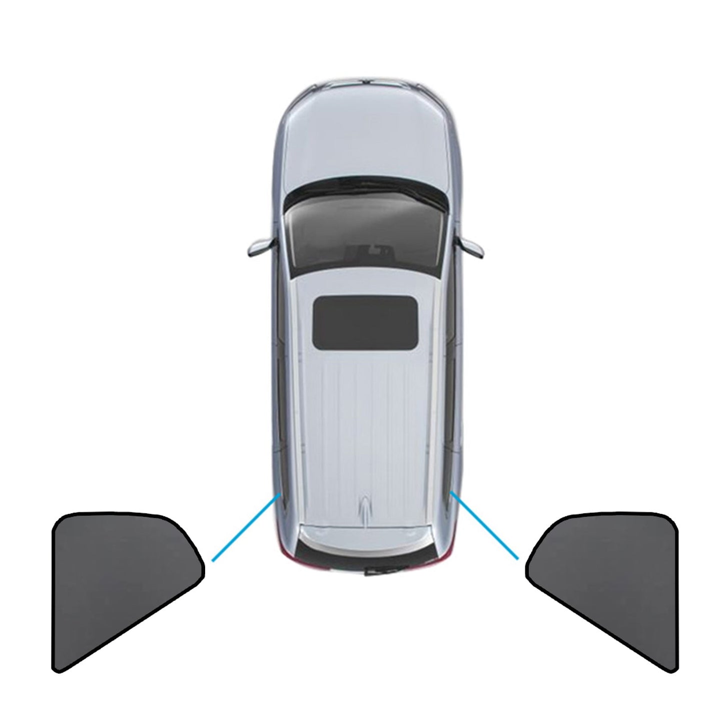 Magnetic Mesh Sun Blind Shades Suitable for Volvo XC40 2018-2024 On Front/Rear-5