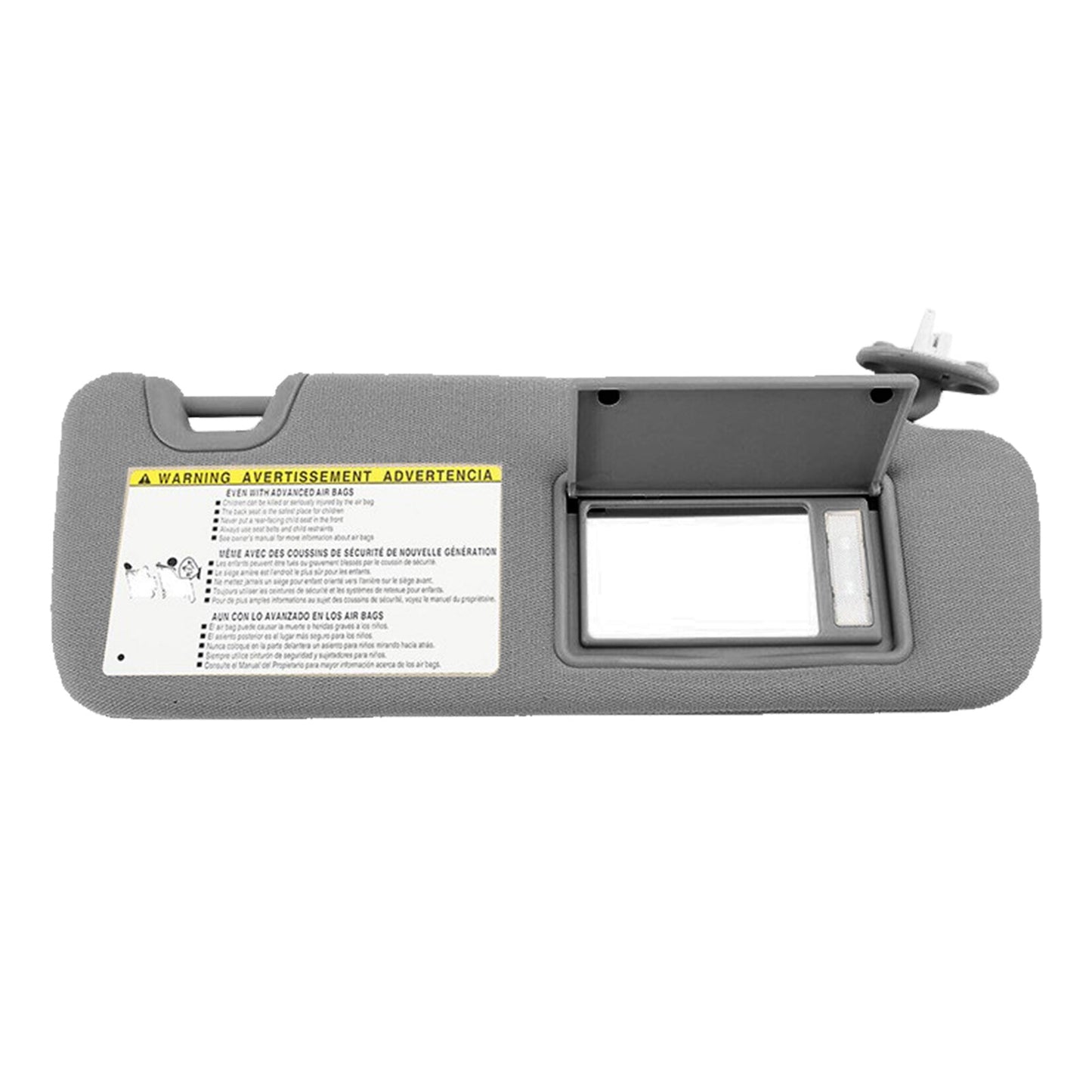 Right Driver Side Sun Visor With Vanity Light Suitable For Toyota Kluger 2014-2019 Gray-4