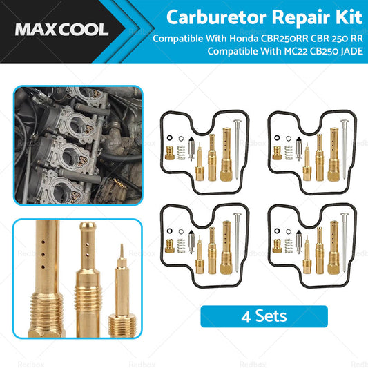 4 Sets Carburetor Repair Kit Suitable For Honda CBR250RR CBR 250 MC22 CB250 JADE-0